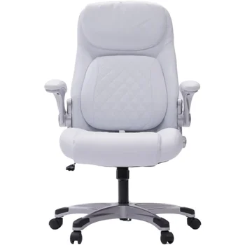 Ергономичен офис стол Nouhaus + Position от изкуствена кожа. Лумбална подкрепа Click5 с регулируеми по височина облегалки за ръцете. Модерно кресло ръководител и C