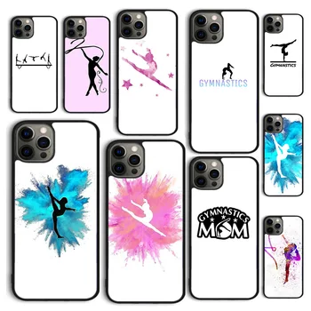 Autumu Gymnast Silhouette Калъф за вашия Телефон, Калъф за iPhone 15 12 mini X XR XS 11 13 14 Pro Max SE 2020 Apple 6S 7 8 Plus на Корпуса