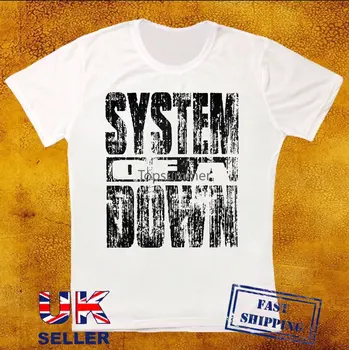 System Of A Down Изтъркан лого Scars On Broadway Нова спортна тениска унисекс 96 Мъжки марка дрехи-високо качество