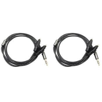 Преносимото аудио кабел с дължина 2X2 м за слушалки Sennheiser HD414 HD650 HD600 HD580 HD25 здрав