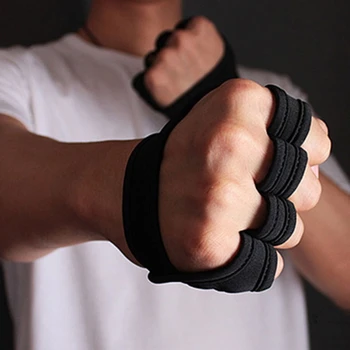1 Чифт силиконови мъжки ръкавици за тренировки с четири пръста, ръкавици за силови тренировки