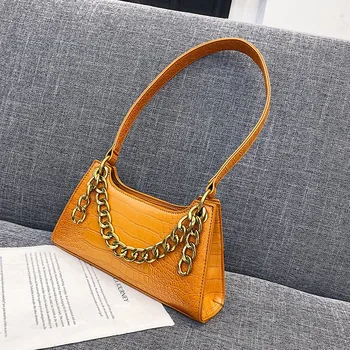 Луксозни чанти, Дамски чанти, дизайнерски Кожени чанти през рамо за жени, Реколта обикновена чанта bolso mujer 2019, Женствена чанта Vitage Bag