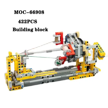 Градивен елемент на MOC-66908 Цветна Веревочная Тъкане Машина Модел Играчки В Събирането на 422ШТ Играчки за Деца и Възрастни На Ден, Рожден ден и Коледен Подарък