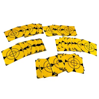 100шт Отразяваща лист 20x20 /30x30 /40x40 /50x50 /60х60 мм, жълт цвят