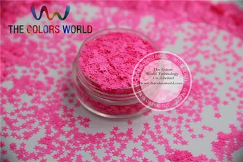 Устойчиви на растворителям пайети-неоново-розови блестящи конфети във формата на звезди за лак за нокти и декорация със собствените си ръце 1 пакет = 50 грама
