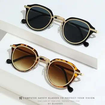 Нови модни Малки Квадратни слънчеви очила, Мъжки, Женски Ретро Пънк нюанси на Мъжки и Женски Реколта Модни очила за шофиране UV400 Велосипедни очила