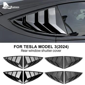 ABS Делото Щорите на Задното Стъкло на Автомобил Tesla Model 3 2017-2023 2024 Highland Щори Странична Вентилационна Довършителни Триъгълник Модифицирани Аксесоари