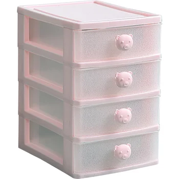 Чекмеджето за съхранение на канцеларски материали, на 4-слойный кутия за съхранение на козметика, органайзер