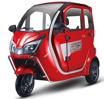 Закрит Електрическа Триколка Малък 3-Колесни Товарен Скутер, Одобрен CE E Rickshaw Load Passenger Tricycle Със Склад
