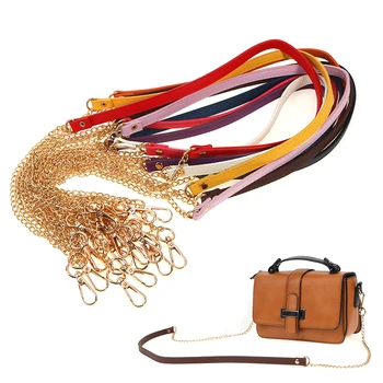 замяна верига за чанти 120 см, метални въжета за ръчни чанти, от изкуствена кожа дръжки за чанти 