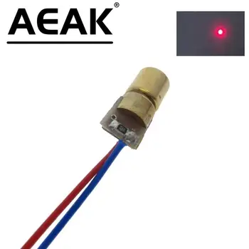 Мини лазерна показалка AEAK с регулируем модула лазер точков диод с мощност 5 Mw 5 650 нм с червени очи, и медна глава