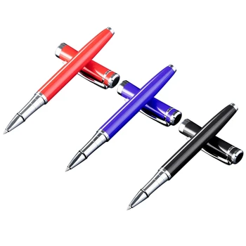 Метална химикалка писалка Гел мастило, Писалка 0,5 мм Дупчица Черен Червен Син за shell Smooth Writ Директен доставка