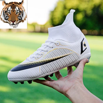 Обувки Тайгърс, футболни обувки, спортни футболни обувки с дълги шипове, футболни обувки, с къси шипове, мода 35-45 размер