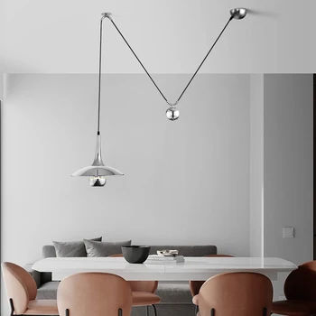 Дизайнерски творчески окачен лампа с регулируема височина, висящи лампи НЛО restaurant personality