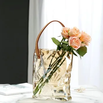 Креативни декоративни орнаменти: прости гидропонные цветя в скандинавски стил, сухи цветя, изкуствени цветя, вази за съхранение