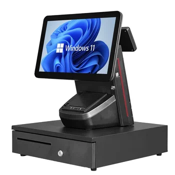 Система на Касов апарат Касов апарат със Сензорен екран 1908D Lcd Display Pos Terminal Cashier Machine за ресторант