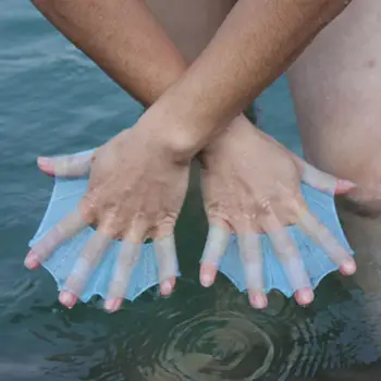 Ръкавици за гмуркане с перепонками на пръстите на лягушачьего тип, силиконови пояси, плавници за плуване, плавници за ръце, ръкавици с перепонками на пръстите на краката, водни спортове