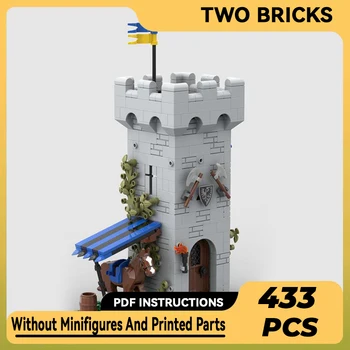 Техническа модел на крепостта Moc Bricks Black Falcon Nest Castle, модулни градивни елементи, подаръци, играчки за деца, комплекти за сглобяване със собствените си ръце