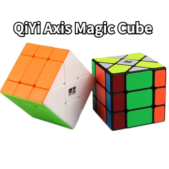 [Funcube] QiYi Ос Magic Cube QIYI Ос 3x3 Пъзел Cubo Magico се Променя неравномерно Куб Jinggang с Матово стикер 3x3x3 Корпус