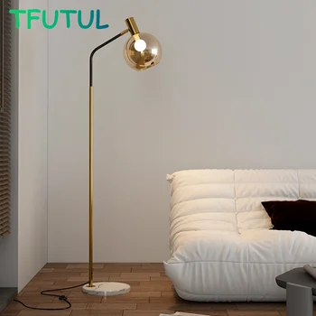 Стъклена лампа в стил ретро, led под лампа за дневна, нощни лампи за спалня, осветителни тела за мека мебел, за декорация на дома