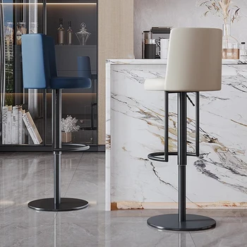 Дизайнерски Метални Бар Столове За Приемане На Гости Регулируеми Релаксиращи Модерни Бар Столове С Въртяща Промишлени Sgabelli Isola Cucina Мебели За Дома