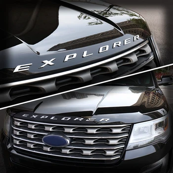 3D Лого ABS Букви EXPLORER Емблемата на Предния капак на автомобила Икона на предния капак за Ford EXPLORER Стикер 2013 2015 2016 2017 2018 Аксесоари