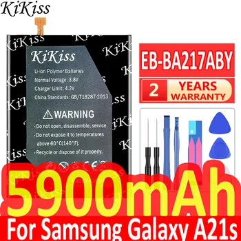 KiKiss Нова Батерия за телефона 5900 ма EB-BA217ABY Samsung Galaxy A21s SM-A217F/A12 SM-A125F Batterij