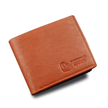 Мъжки портфейли, малка мини чанта от изкуствена кожа, модерен здрав чанта за парични карти