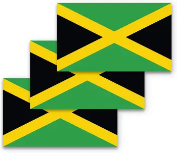 Етикети държави на знамето на Ямайка са Подходящи за автомобили, мотоциклети, врати и прозорци, компютърни Стикери, Калъф за колички, Стенни Броня