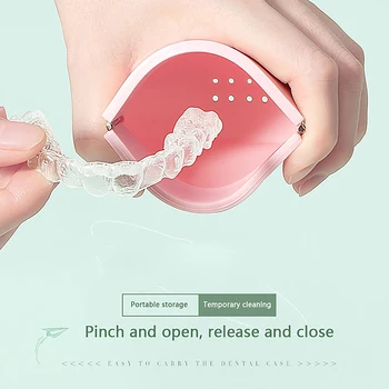 Силиконов Калъф-Хонорар За Съхранение На Зъбни Протези Невидими Скоби Кутия Контейнер За Устата Охрана На Притежателя Вставных На Зъбите