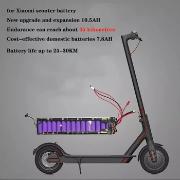36V 7.8 ah/10.5 ah 10S3P 18650 Акумулаторна батерия с приложение за Xiaomi M365 Ninebot Segway Скутер Велосипед Ebike Вътре с 20A BMS