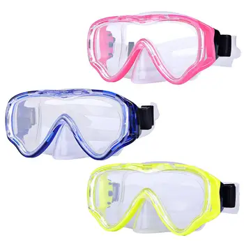 Детски очила за плуване за момичета и момчета, маска за гмуркане с защита срещу замъгляване и течове, маска за гмуркане от закалено стъкло, водоустойчив очила