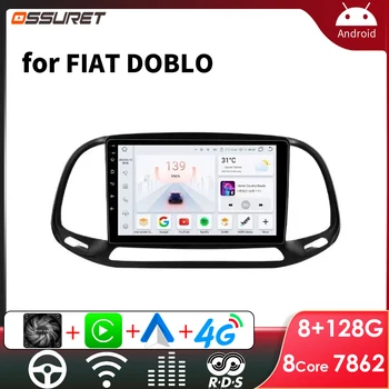 OSSURET Android Автомагнитола за FIAT DOBLO 2015-2019 Carplay Кола Стерео Мултимедиен Плейър GPS Авторадио 7862 Сензорен Екран