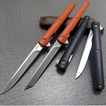 Сгъваем нож M390, остри спасителни улични тактически ножове, нож за самозащита, нож за оцеляване, плодов нож, военен джобен нож + кобур